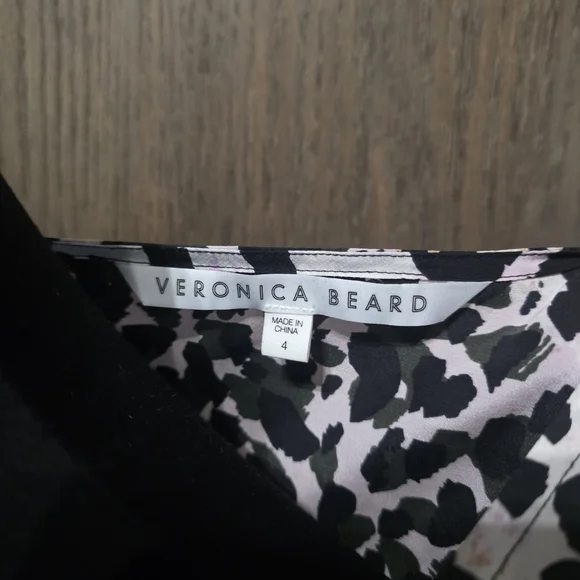 Veronica Beard Animal Print Blouse - Picture 3 of 4